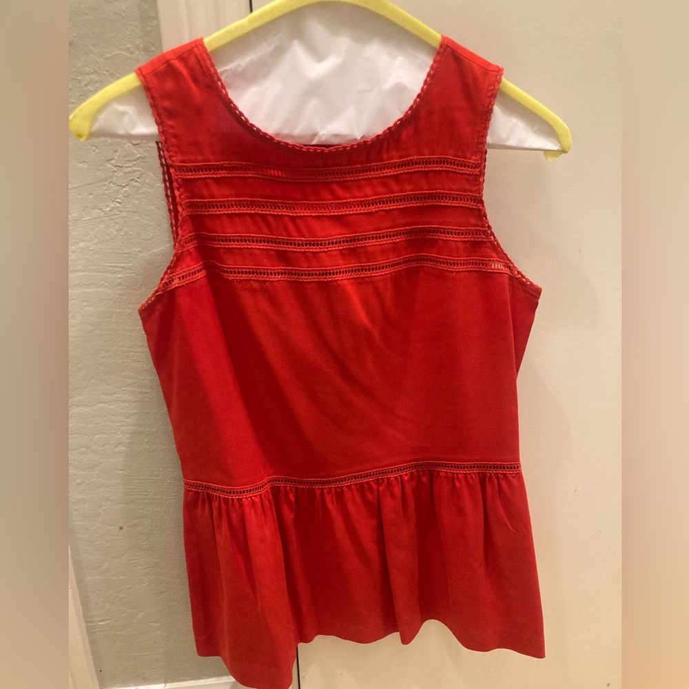 Madewell Red Sleeveless Top